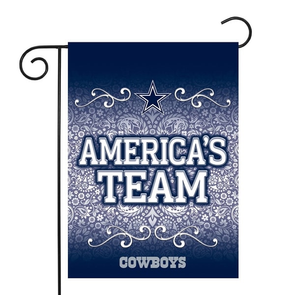 18" x 13" Blue and White NFL Dallas Cowboys Outdoor Garden Flag - N/A