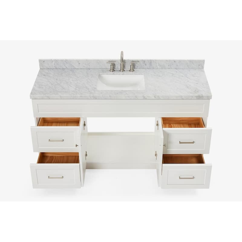 Ariel F067SCWRVO Hamlet 67" Free Standing Single Basin Vanity Set with