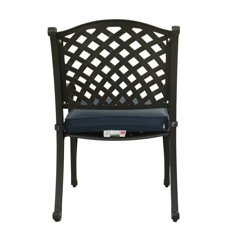 Ventura Cast Aluminum Dining Arm Chair with Cushion