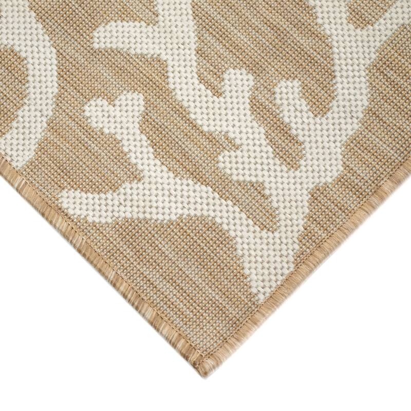 Liora Manne Carmel Coral Border Indoor/Outdoor Area Rug