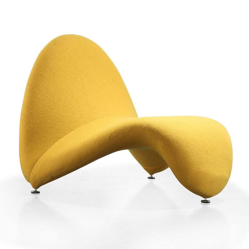 Manhattan Comfort MoMa Wool Blend Accent Chair - Yellow