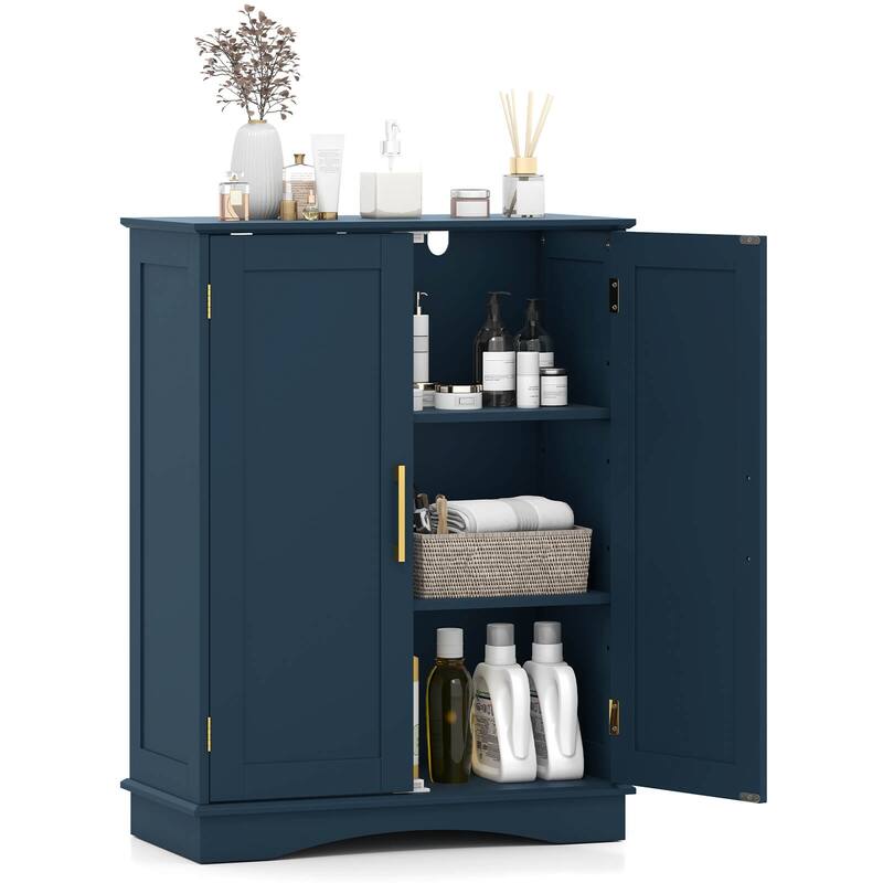 Costway Floor Storage Cabinet Modern Storage Organizer with Adjustable - See Details