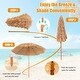 preview thumbnail 9 of 8, Costway 8 FT Patio Thatched Tiki Umbrella 8 Ribs Portable Hawaiian