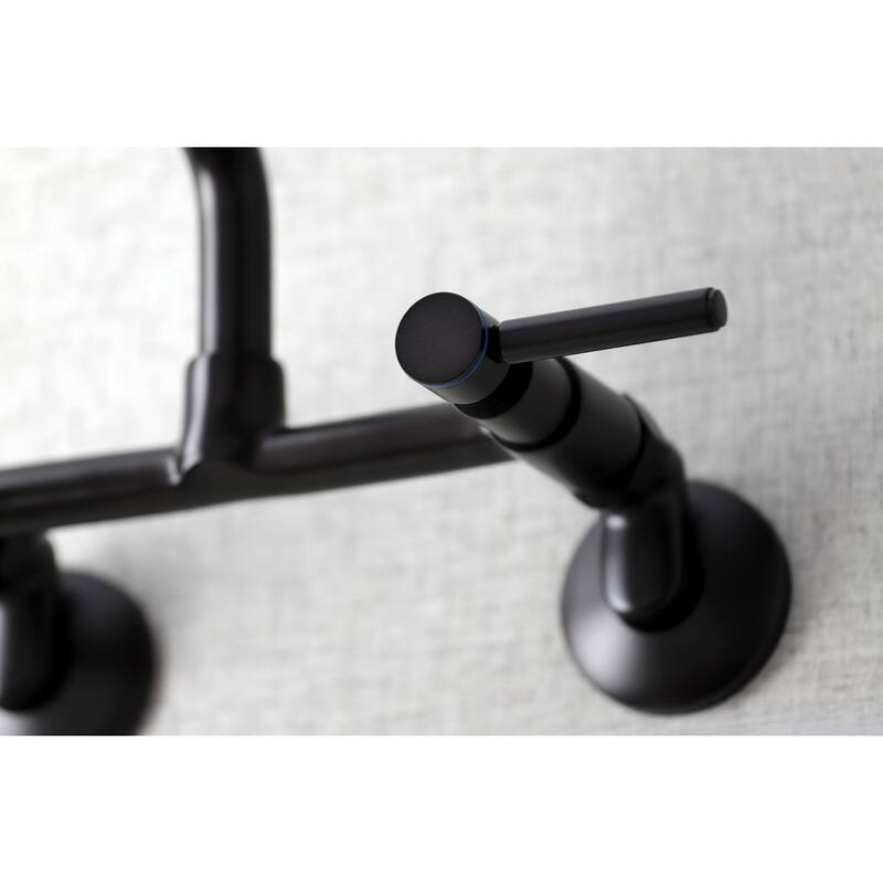 Kingston Brass Concord Two-Handle Wall Mount Kitchen Faucet