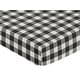 preview thumbnail 3 of 4, Black and White Buffalo Plaid Collection Boy Fitted Crib Sheet - Woodland Rustic Country Farmhouse Check Deer Lumberjack