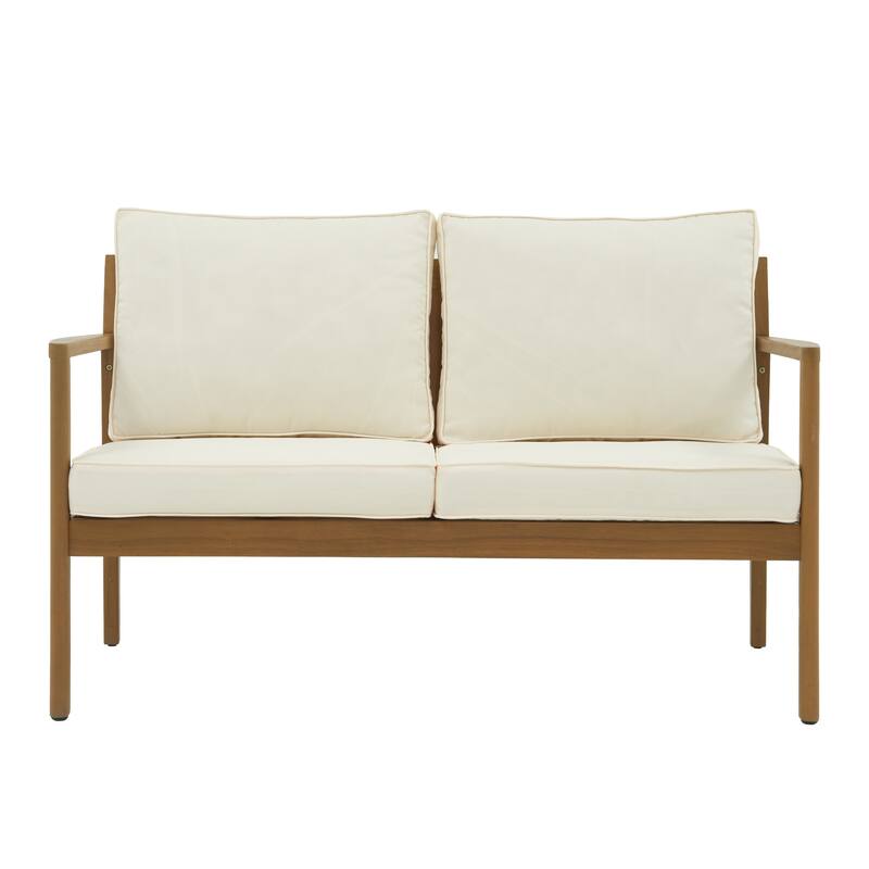 Outdoor 4 Piece Leisure Solid Wooden Chair Set