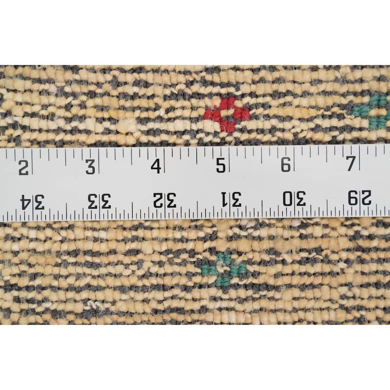 Hand Knotted Oriental Viscose Silk Carpet Tribal Animal Pictorial Yellow & Gold Gabbeh Area Rug - 11' 11'' X 8' 11''