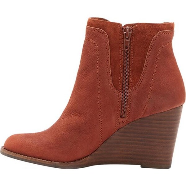 lucky brand yenata wedge bootie