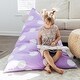 preview thumbnail 1 of 6, Tadpoles Beanbag Cover - Purple Polka Dots