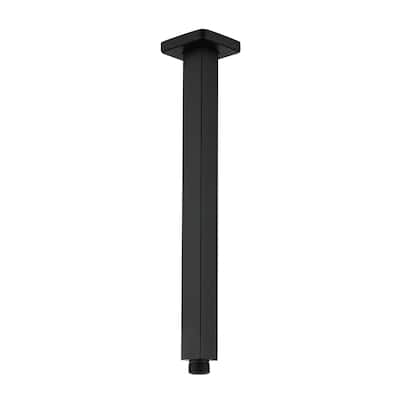 12 in. Square Ceiling Mount Standard Shower Arm and Flange