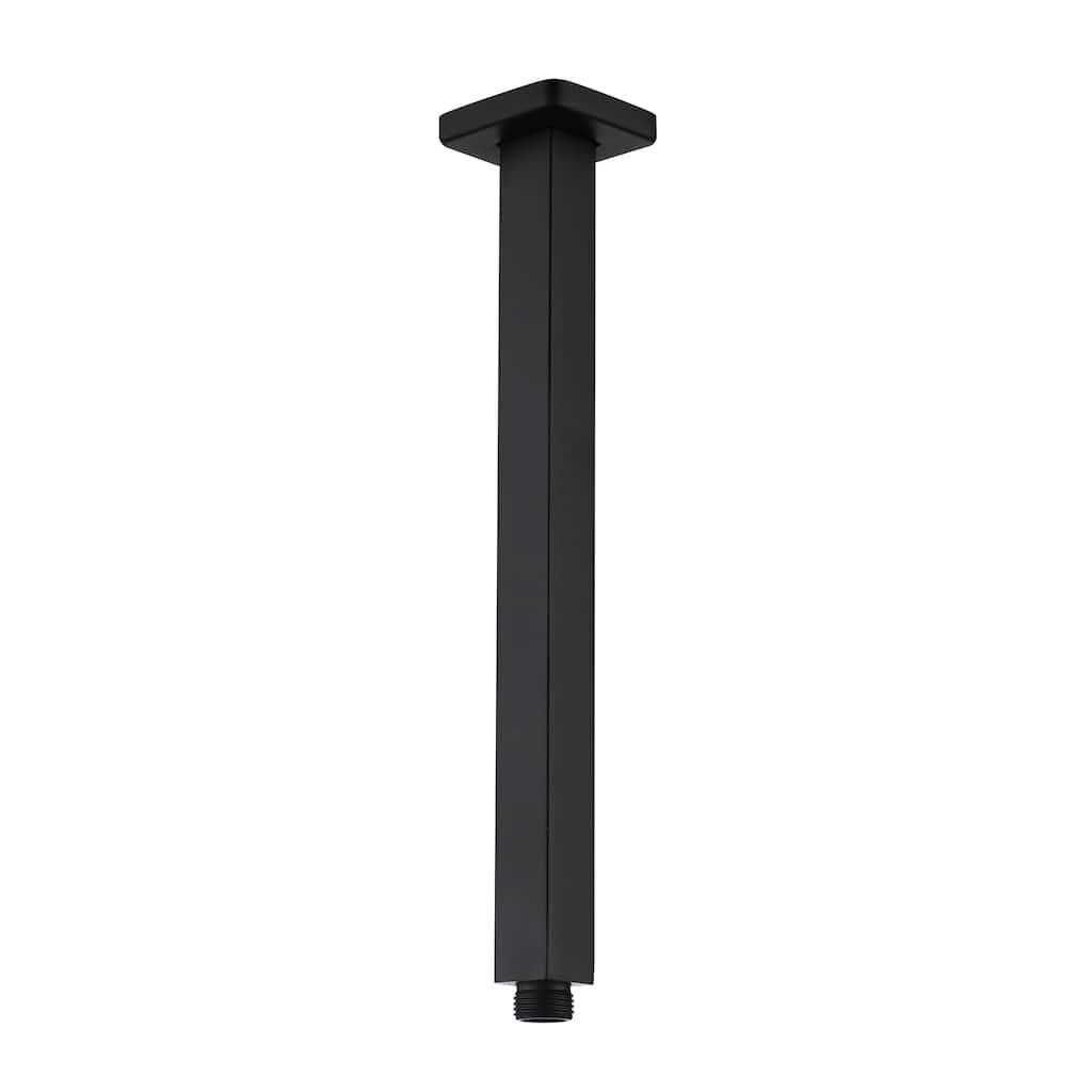 12 in. Square Ceiling Mount Standard Shower Arm and Flange