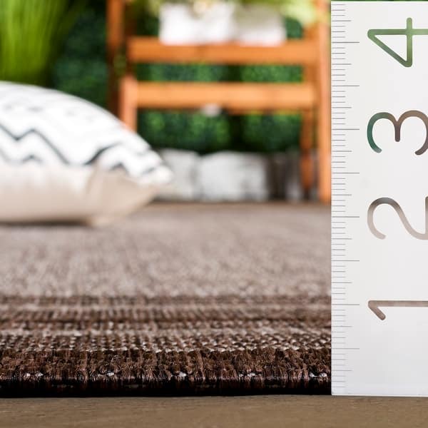 dimension image slide 7 of 10, SAFAVIEH Courtyard Vickie Indoor/ Outdoor Waterproof Patio Backyard Rug