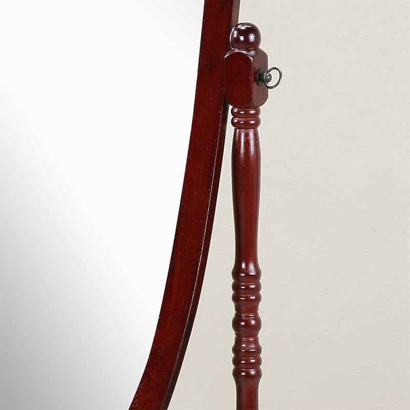 Traditional Queen Anna Style Wood Floor Mirror