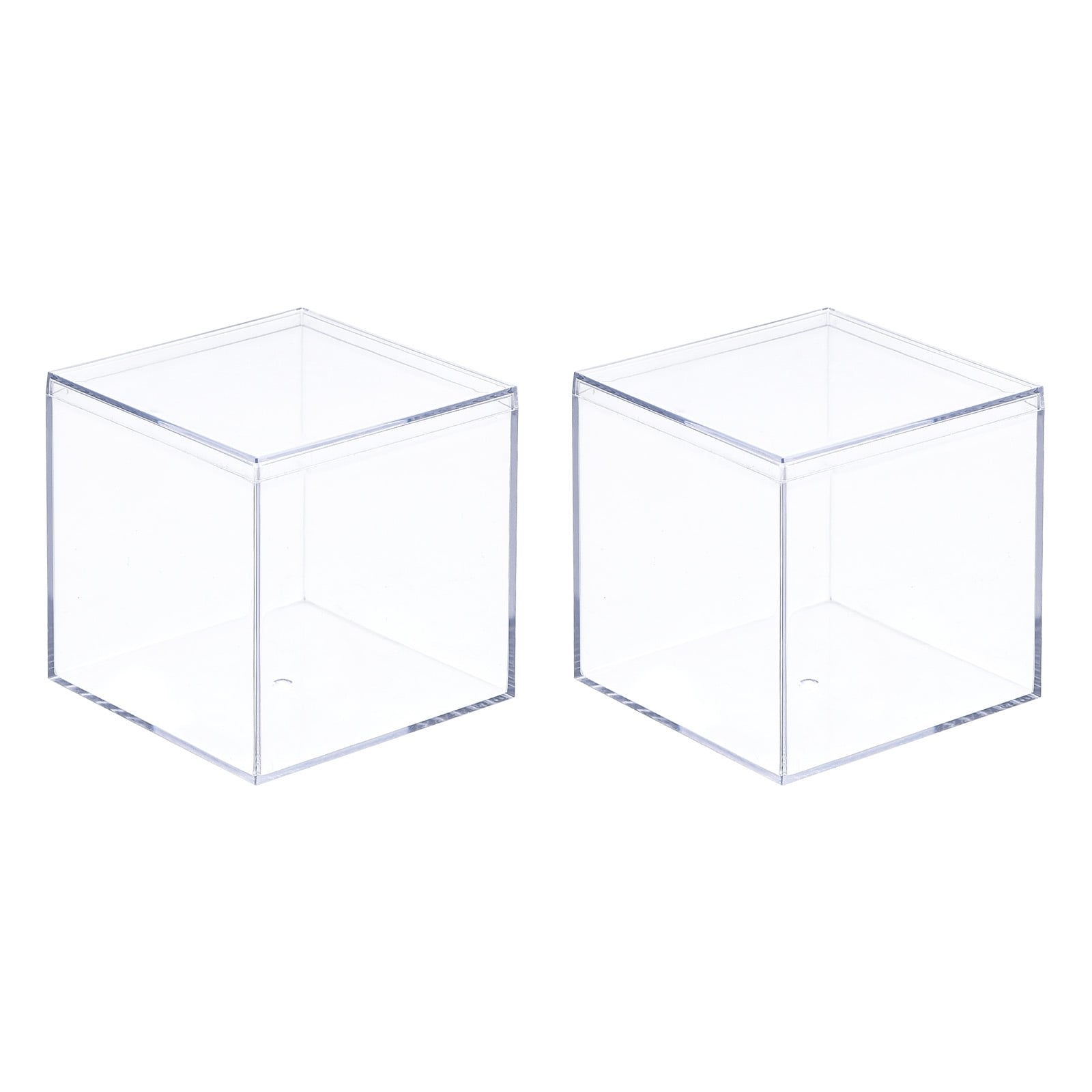 Acrylic Storage Box Square Cube Display Case with Lid, Container Box -  Clear - On Sale - Bed Bath & Beyond - 36290745