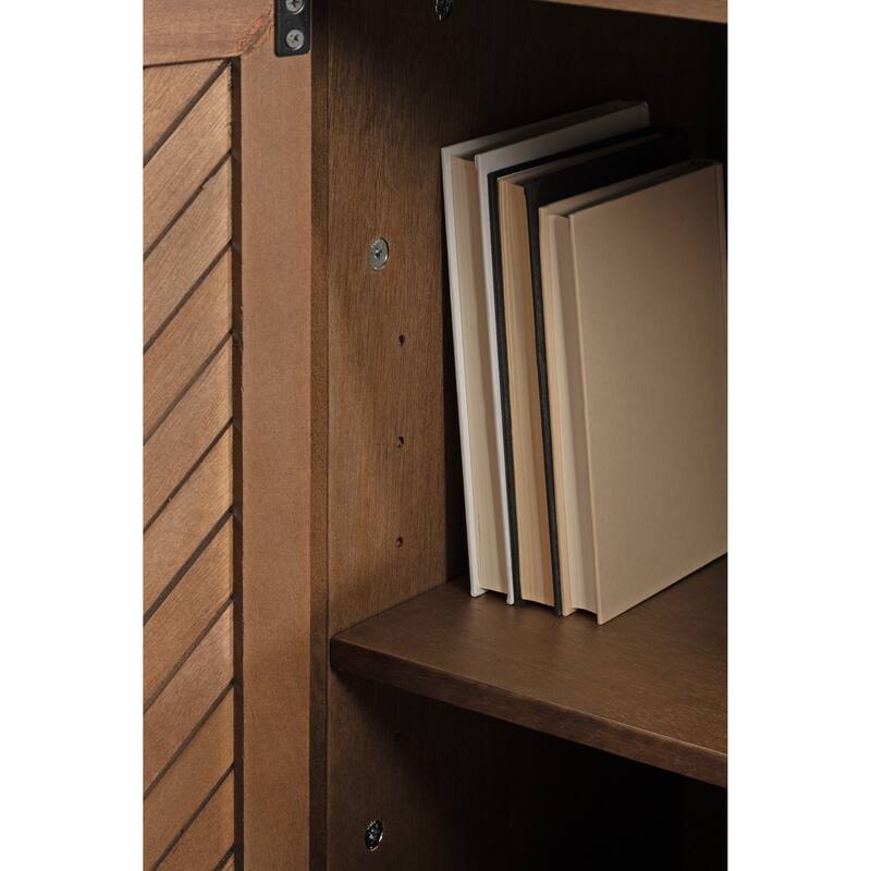 Kate and Laurel Mezzeta Wood Floor Storage Cabinet