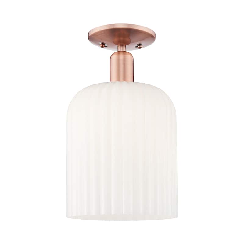 Innovations Lighting Endless Possibilities Arcadia - Bridal Veil - 1 Light 8" Semi-Flush Mount