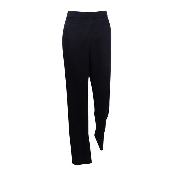 Kasper Women's Crepe Back Satin Pants - Black