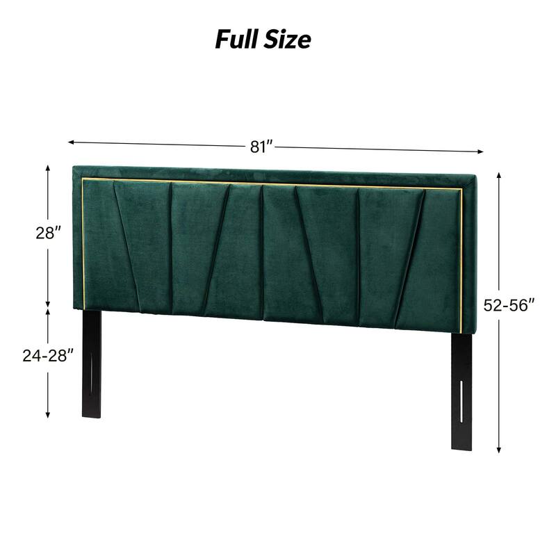 Eberhard Upholstered Tufted Contemporary Adjustable Wall-Mounted Headboard By HULALA HOME