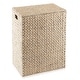 preview thumbnail 21 of 22, Large Laundry Hamper Basket w Lid and Liner Water Hyacinth