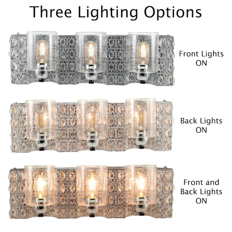 Silver Orchid Schweizer 6-Light Polished Chrome Vanity Light Bath Bar
