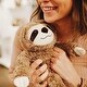 preview thumbnail 9 of 7, Warmies Plush Microwavable Lavender Scented Plush Sloth
