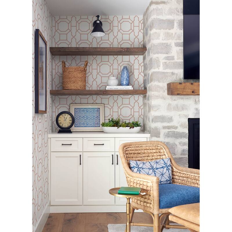 NuWallpaper Sanya Coral Peel and Stick Wallpaper - N/A