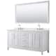Option White, Chrome Trim, Giotto Quartz Top