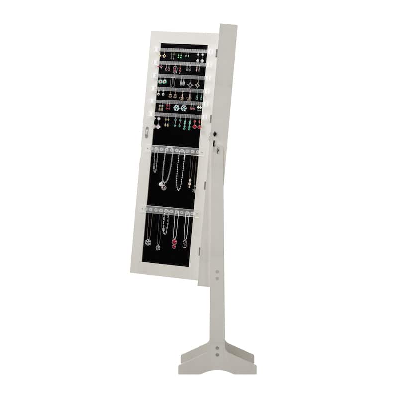 Jewelry Cabinet Armoire with Full Length Mirror