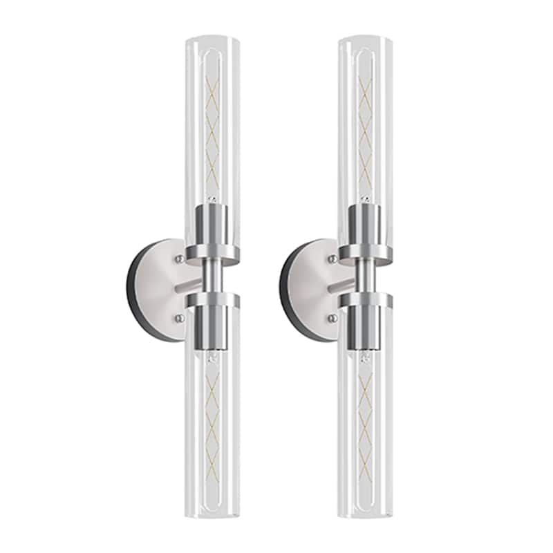 Set of 2 Modern Bathroom Light Fixtures for Mirror & Hallway Lighting