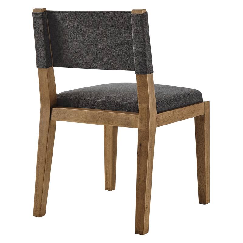 Calder Fabric Upholstered Wood Armless Dining Chair