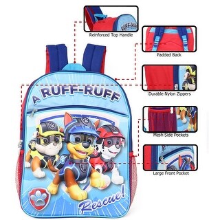 paw patrol mesh backpack