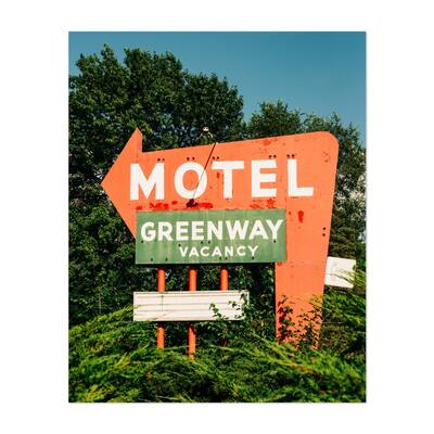 Motel Greenway Granite City Photography American Art Print/Poster