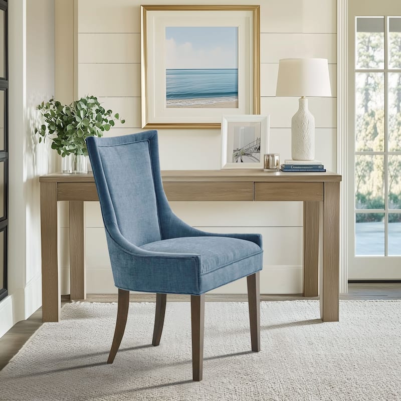 Madison Park Signature Ultra Upholstered Dining Side Chairs With Wood Legs (Set of 2) - N/A