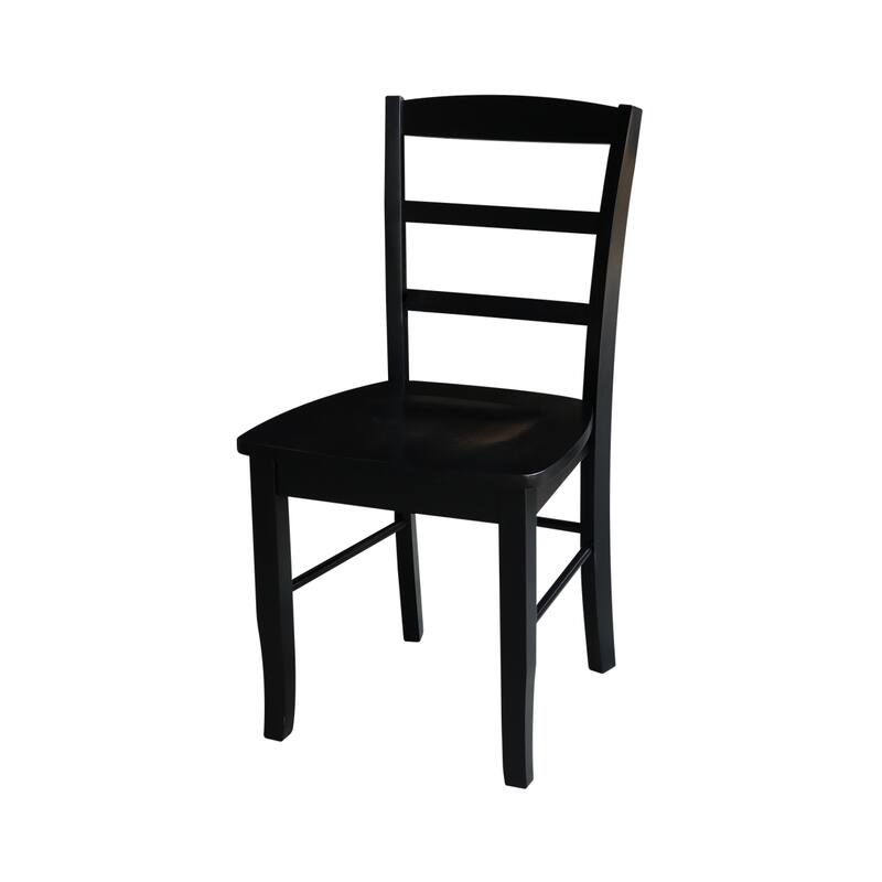 42" Drop Leaf Dining Table with 4 Ladderback Chairs - 5 Piece Set