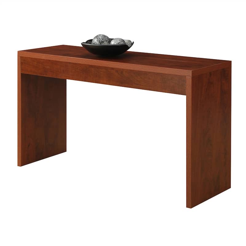48” Rectangular Modern Cherry Finish Wooden Console Sofa Table for Entryway or Living Room - 48”L x 15.5”W x 28”H