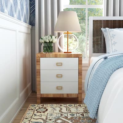 Corfu 3 Drawer Natural Raffia Chest