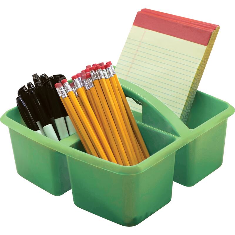 Teacher Created Resources Lime Plastic Storage Caddy, Pack of 6