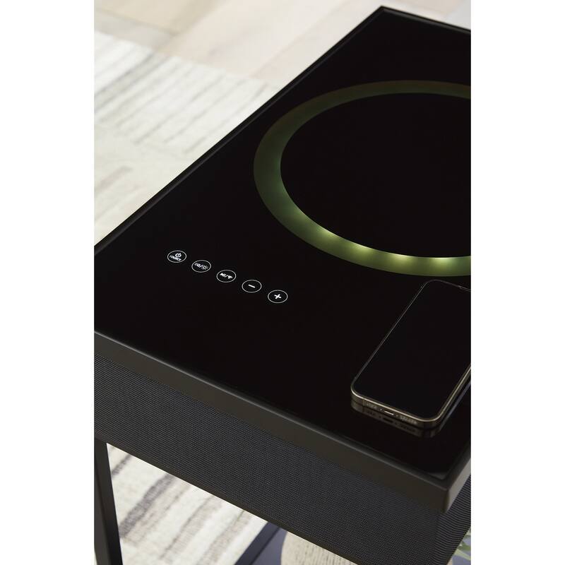 Signature Design by Ashley Gemmet Black Accent Table - 15"W x 25"D x 27"H
