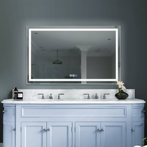 ExBrite 36'' x 60'' LED Anti Fog,LED Lighted Bathroom Mirror,Front Lighting - 36x60