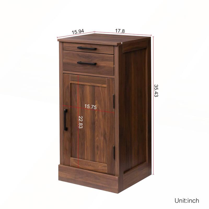 Modular Wine Bar and Buffet Cabinet with Hutch for Dining and Living Rooms
