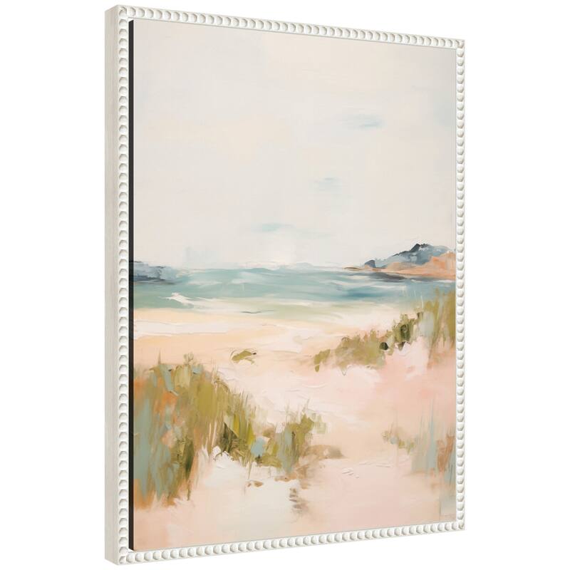 Kate and Laurel Tranquil Landscape V expansion by Amy Lighthall Framed Canvas Wall Art Print - 18 x 24 - White
