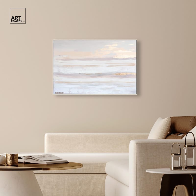 Gilded Dawn Canvas by Art Remedy