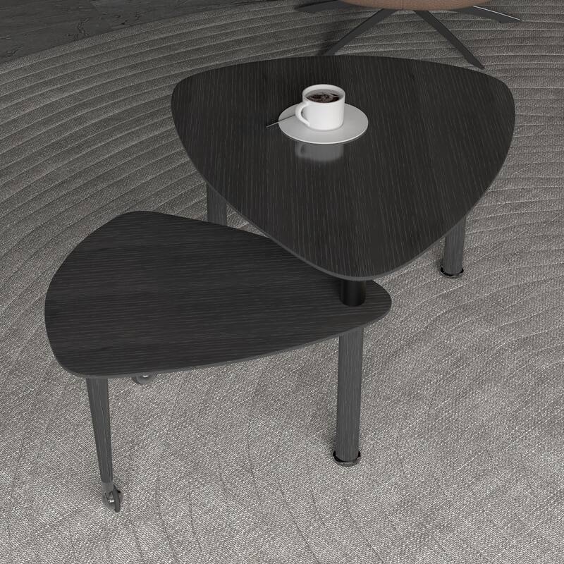 360 degree Rotatable modern Coffee Table for Living Room, solid wood legs with simply assemble Cocktail Table