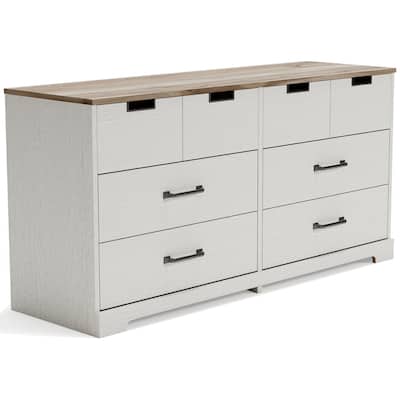 Signature Design by Ashley Vaibryn White/Warm Brown Dresser