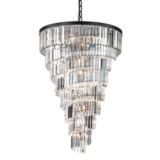 Palacial Tiered Crystal and Metal Chandelier - Bed Bath & Beyond - 43943561