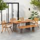 Option Teak Finish+Grey Wicker+Beige Cushion