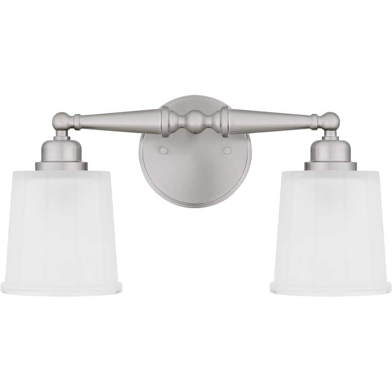 Cecilia 2-Light Brushed Nickel Bath Light