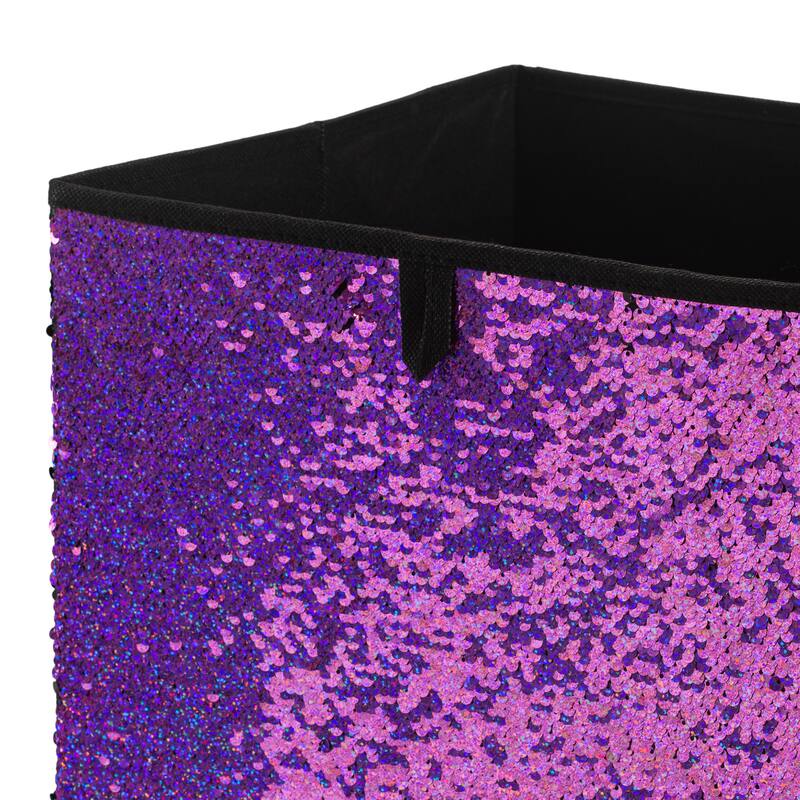 Organize It All Reversible Sequin Storage Cube
