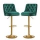preview thumbnail 8 of 34, HOMYKA 360 Degrees Swivel Bar Chair With Adjustable Height and Metal Feet Bar Stool Set of 2
