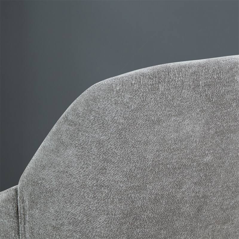 Chenille Armchair,Modern Style Accent Chair w/Wood Legs,Comfy Design
